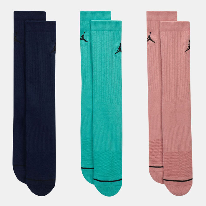 Jordan Everyday Crew Socks (3 Pairs) Multi-Color Jordan Everyday Crew Socks (3 Pairs) Multi-Color image number 0