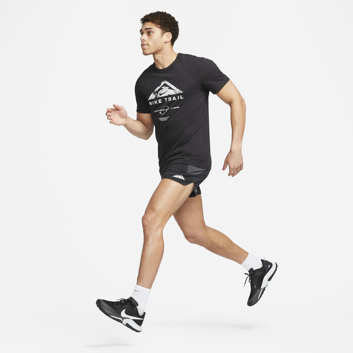Nike Men's Second Sunrise Dri-FIT Trail Running Shorts Black Nike Men's Second Sunrise Dri-FIT Trail Running Shorts Black image number 8
