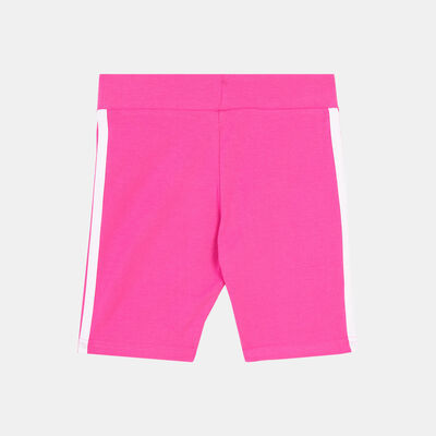 adidas Kids' Essentials 3-Stripes Bike Shorts Purple adidas Kids' Essentials 3-Stripes Bike Shorts Purple