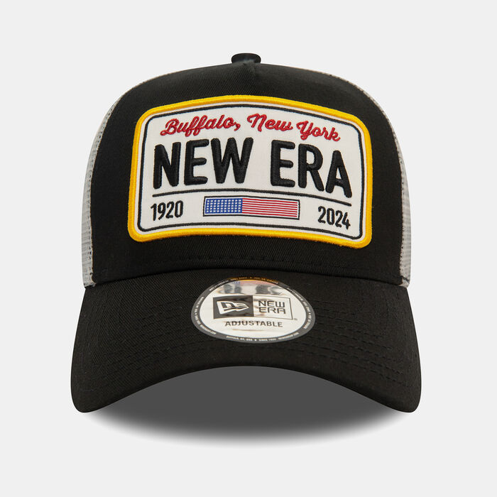 New Era Men's Brand Logo Trucker Cap Black New Era Men's Brand Logo Trucker Cap Black image number 0