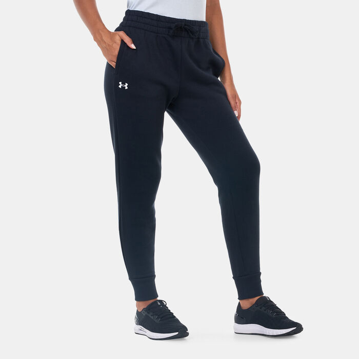 Under Armour Women's UA Rival Fleece Joggers Black Under Armour Women's UA Rival Fleece Joggers Black image number 0