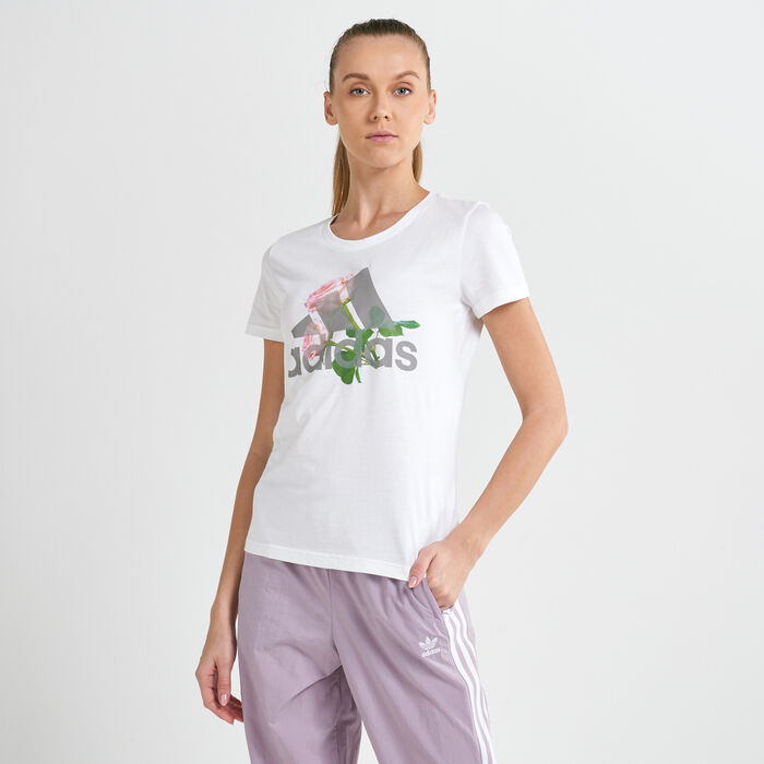 Adidas Women'S Must Haves Flower T-Shirt 9 In Ksa | Sss