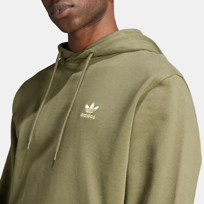 adidas Originals Men's Trefoil Essentials Hoodie Green adidas Originals Men's Trefoil Essentials Hoodie Green image number 3