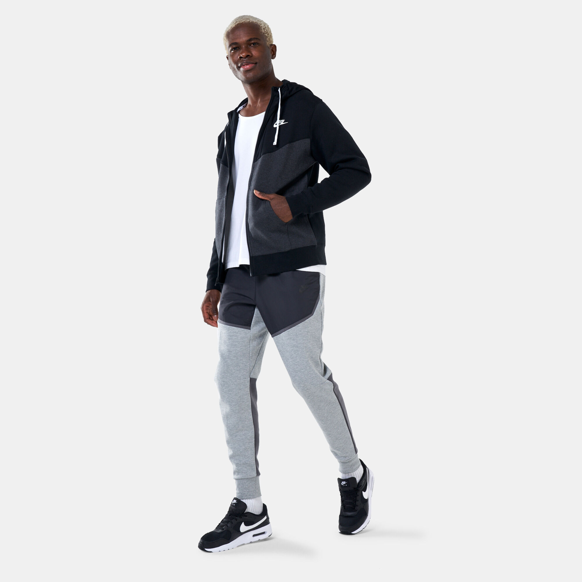Nike hybrid top fleece tracksuit