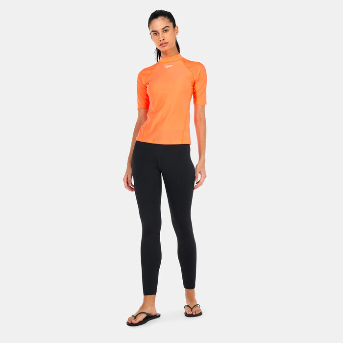 Speedo Women's Rashguard Red Speedo Women's Rashguard Red image number 2
