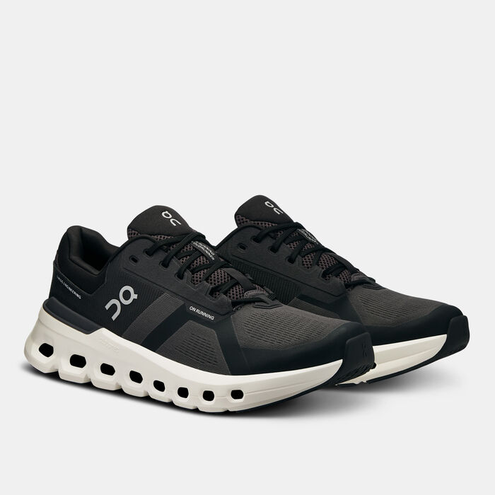 On Men's Cloudrunner 2 Wide Running Shoes Black On Men's Cloudrunner 2 Wide Running Shoes Black image number 1