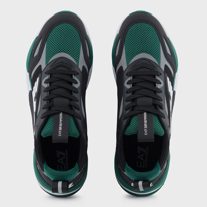EA7 Emporio Armani Men's Ace Runner Shoes Black image number 3