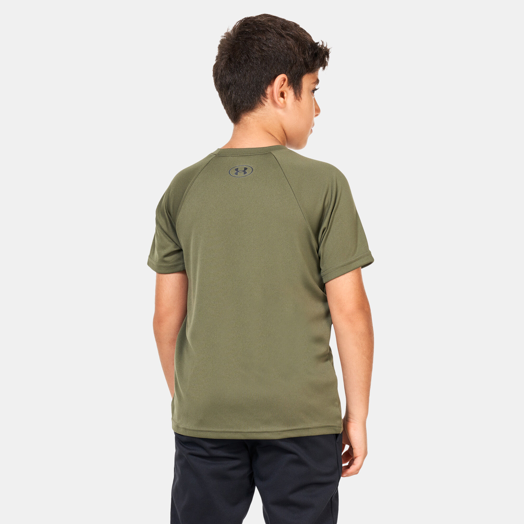 Olive green sale under armour shirt