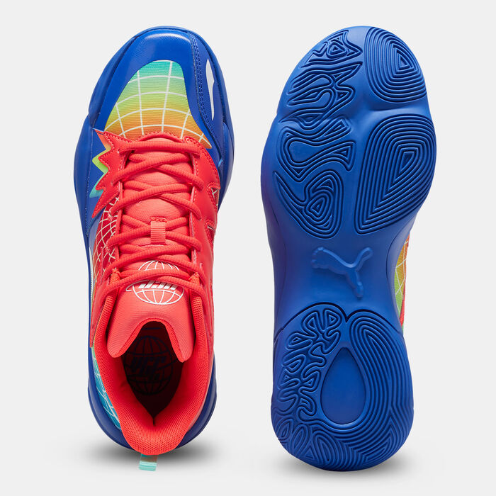 PUMA Men's Genetics Marcus Smart Basketball Shoes Red PUMA Men's Genetics Marcus Smart Basketball Shoes Red image number 3