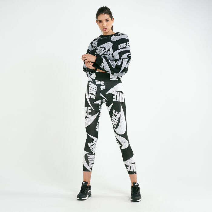 NEW Nike Women's Sportswear Icon Clash Tights - CU5110-010 - Black