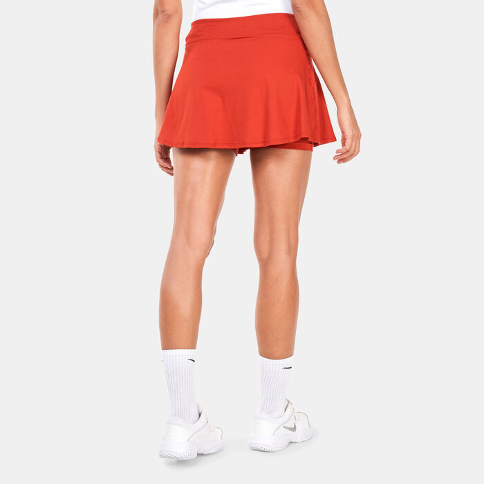 Nike Women's Court Dri-FIT Victory Skirt Orange Nike Women's Court Dri-FIT Victory Skirt Orange image number 1