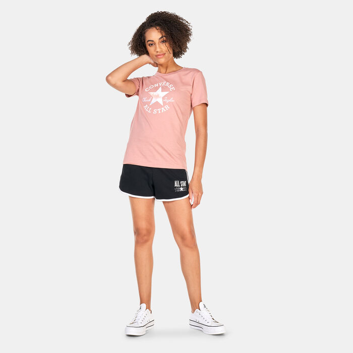 Converse Women's Chuck Patch Infill T-Shirt Peach Converse Women's Chuck Patch Infill T-Shirt Peach image number 2
