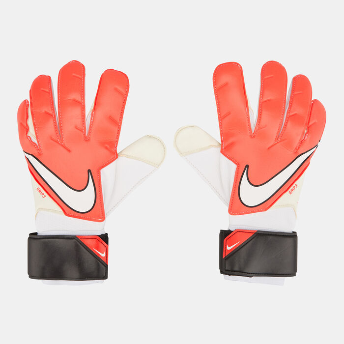 Nike Men's Goalkeeper Grip3 Football Gloves Red Nike Men's Goalkeeper Grip3 Football Gloves Red image number 0