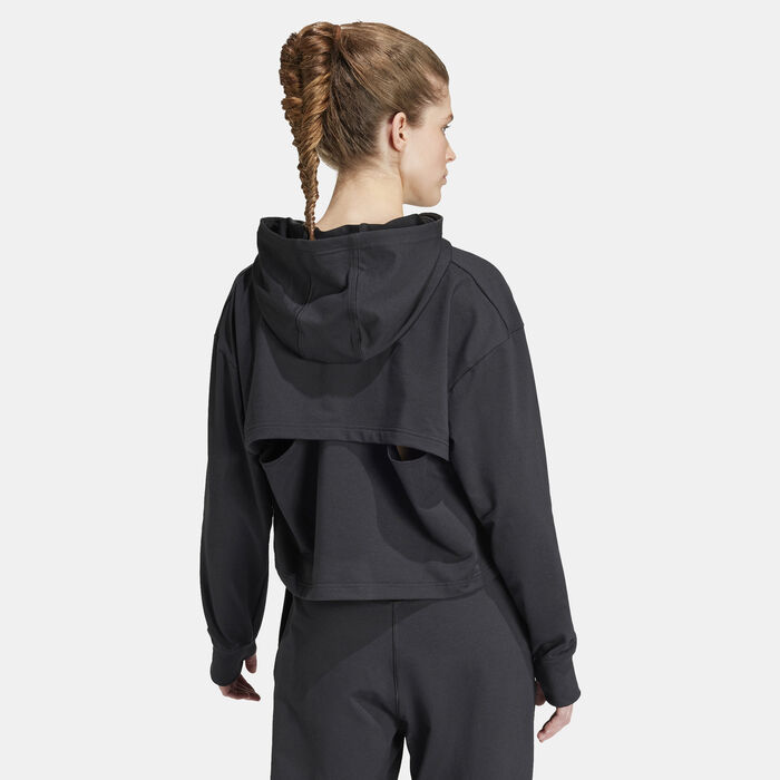 adidas Women's Power Training Hoodie Black image number 1