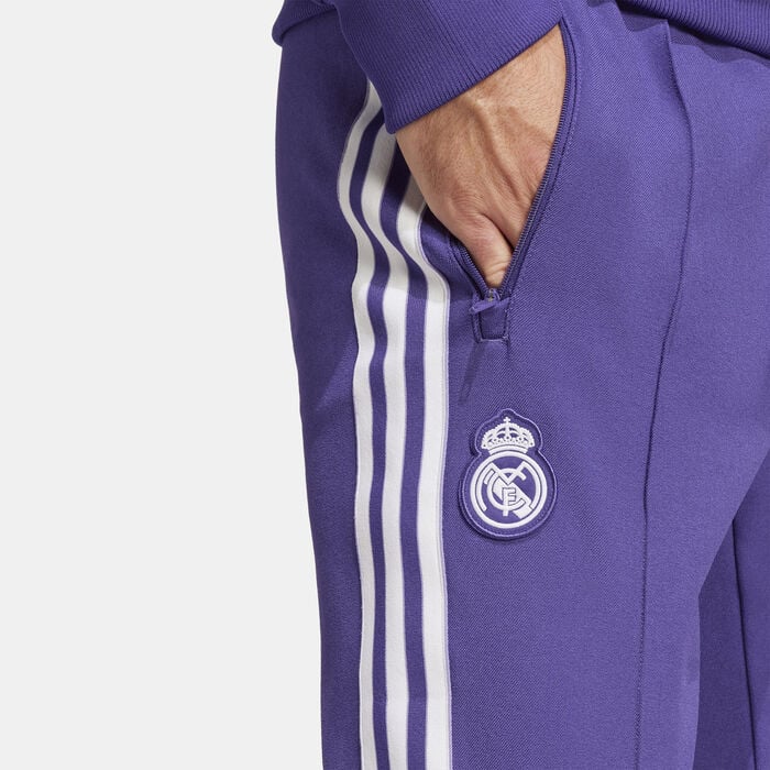 adidas Men's Real Madrid Terrace Icons Track Pants Purple adidas Men's Real Madrid Terrace Icons Track Pants Purple image number 4