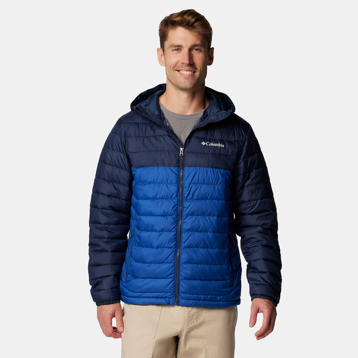 Columbia Men's Powder Lite II Full-Zip Hiking Hoodie Blue Columbia Men's Powder Lite II Full-Zip Hiking Hoodie Blue image number 0