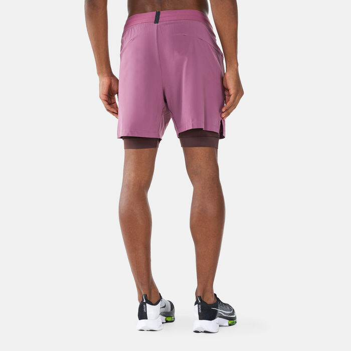 Nike Men's 2-in-1 Yoga Shorts Purple Nike Men's 2-in-1 Yoga Shorts Purple image number 1