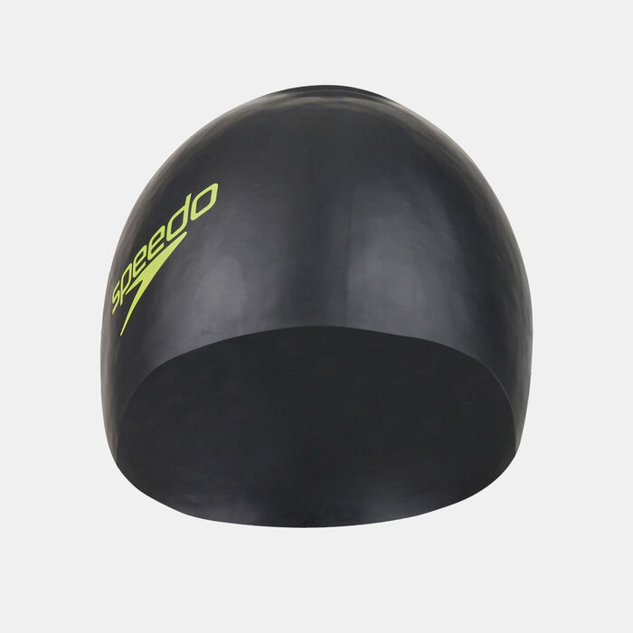 Speedo Kids' Long Hair Swim Cap Black Speedo Kids' Long Hair Swim Cap Black image number 0