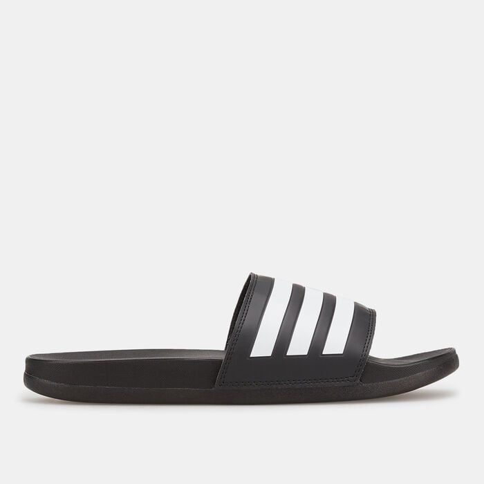 adidas Adilette Comfort Slides Black adidas Adilette Comfort Slides Black image number 1