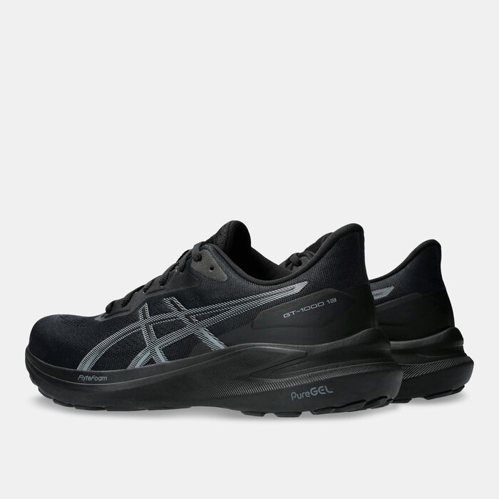 ASICS Men's GT-1000 13 Extra Wide Running Shoes Black ASICS Men's GT-1000 13 Extra Wide Running Shoes Black image number 2
