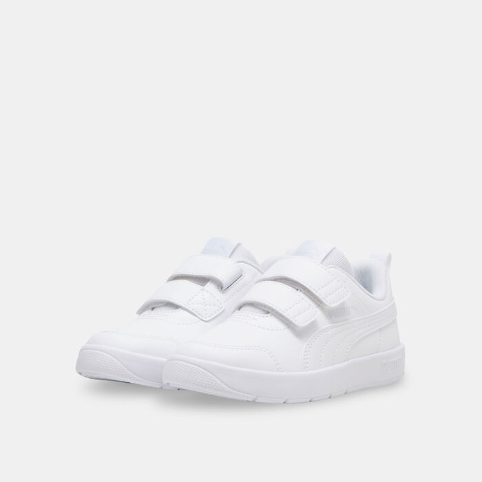 PUMA Kids' Courtflex V3 Velcro Shoes White image number 1