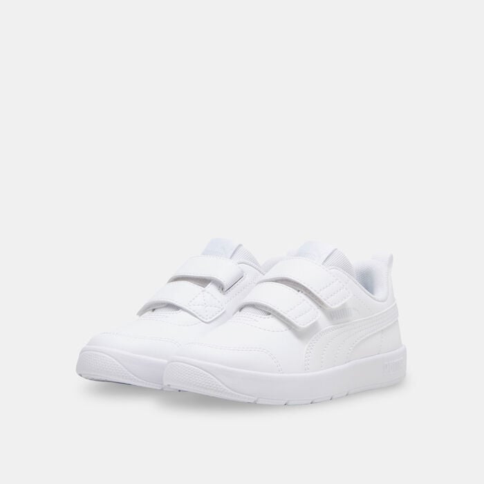 PUMA Kids' Courtflex V3 Velcro Shoes White PUMA Kids' Courtflex V3 Velcro Shoes White image number 1