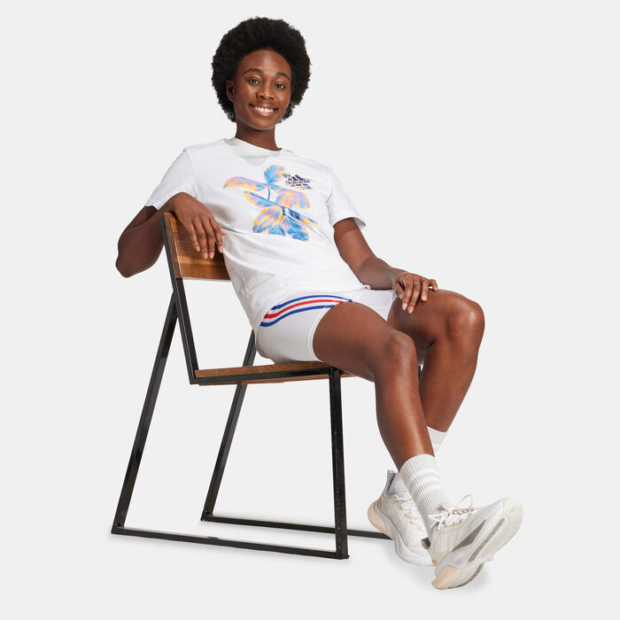 adidas Women's Beach Graphic T-Shirt White image number 2