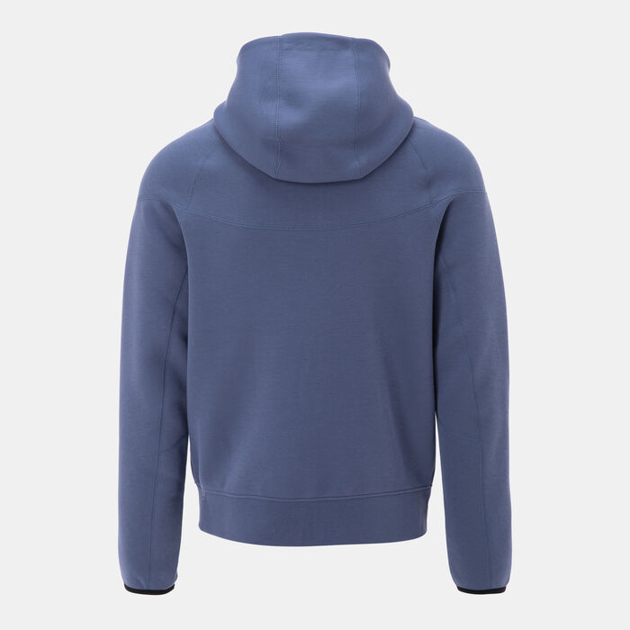 Nike Men's Paris Saint-Germain Tech Fleece Windrunner Football Hoodie Blue Nike Men's Paris Saint-Germain Tech Fleece Windrunner Football Hoodie Blue image number 1