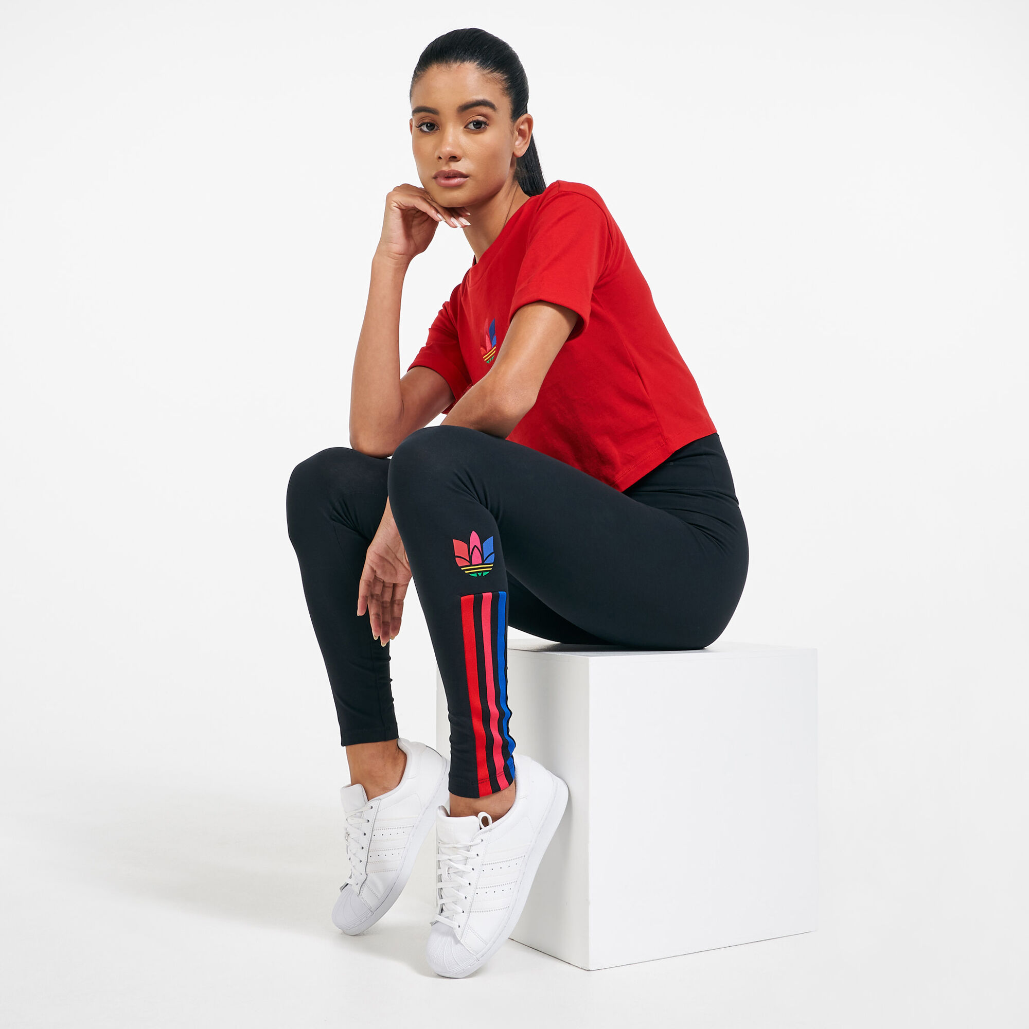 Adidas originals adicolor new trefoil cheap leggings