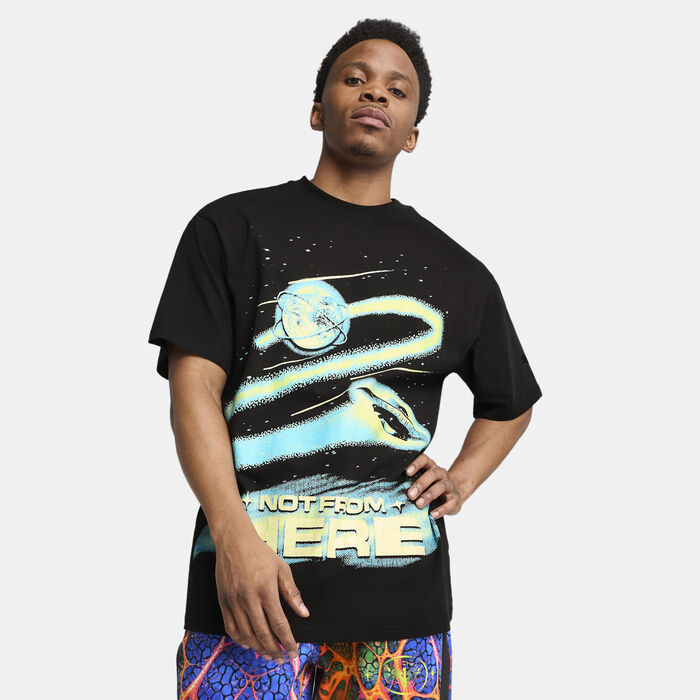 PUMA Men's Lamelo Ball Alien Skins T-Shirt Black PUMA Men's Lamelo Ball Alien Skins T-Shirt Black image number 0
