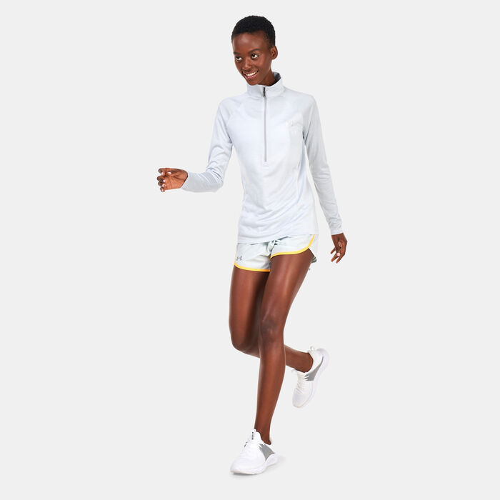 Under Armour Women's UA Tech Twist ½ Zip Training Top Grey Under Armour Women's UA Tech Twist ½ Zip Training Top Grey image number 2