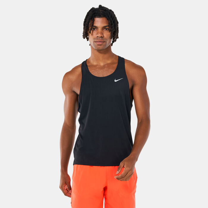 Nike Men's Dri-FIT Fast Singet Tank Top Black image number 0