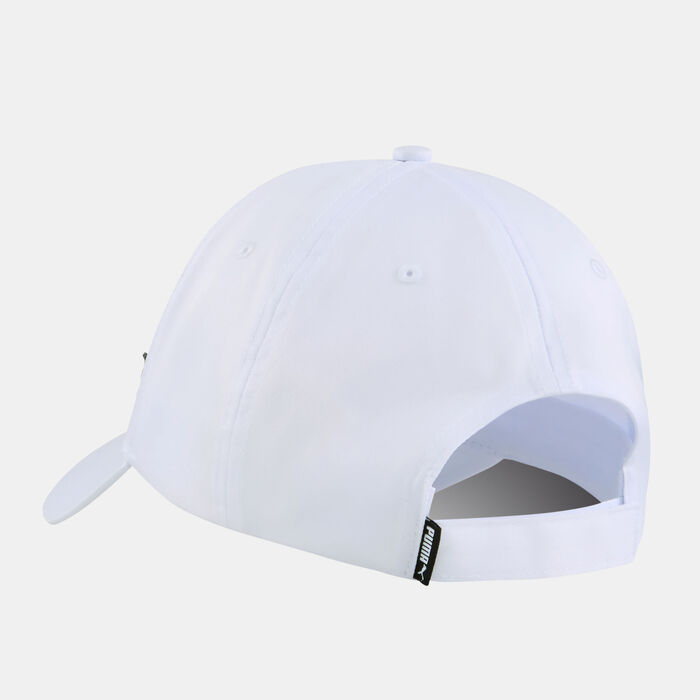 PUMA Kids' ESS Metal Logo Baseball Cap White image number 1