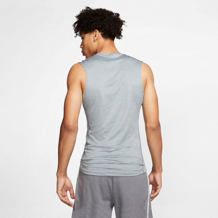 Nike Men's Pro Tank Top Grey Nike Men's Pro Tank Top Grey image number 1