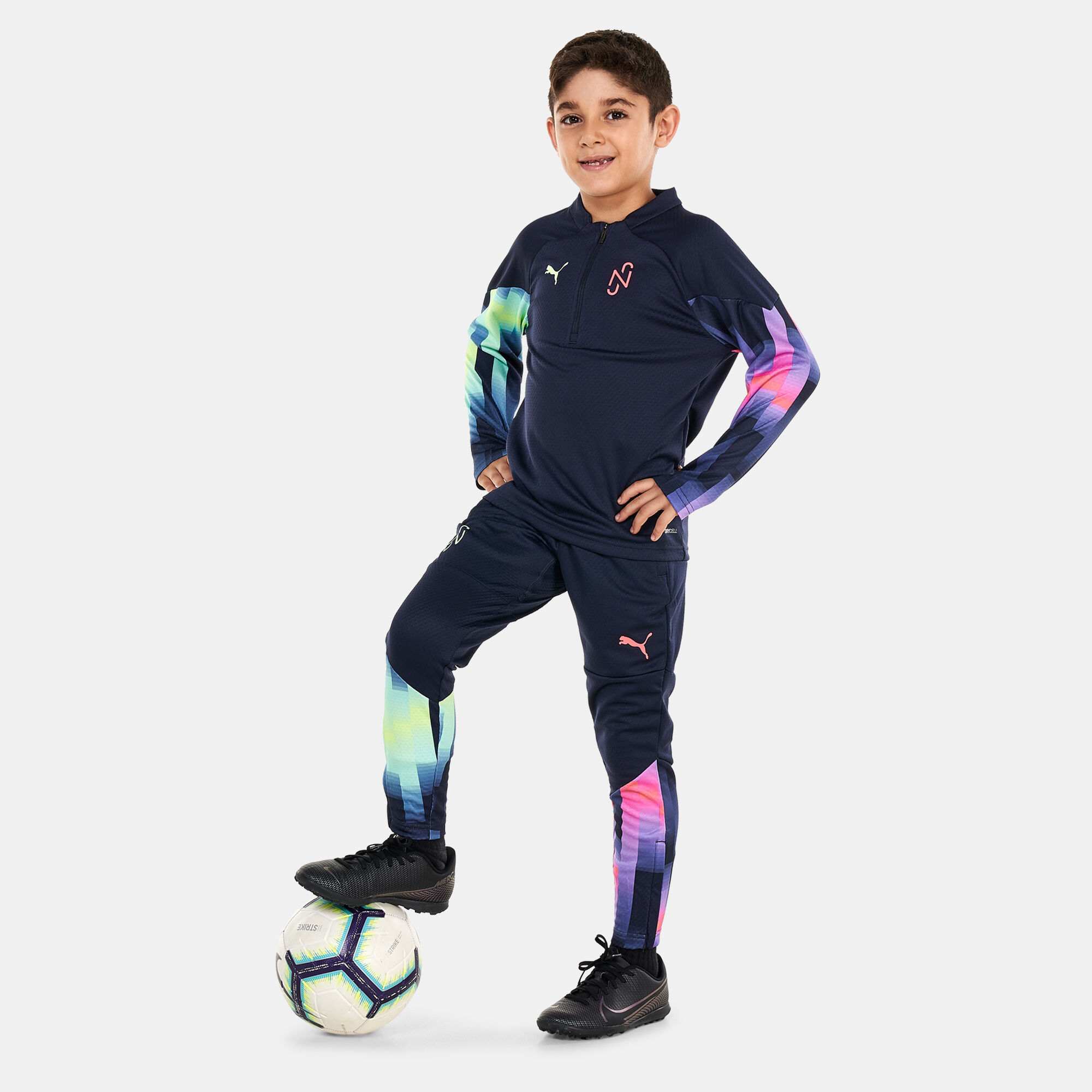 Kids Neymar Jr 24 7 Football Training Pants Multi Color PUMA in KSA SSS