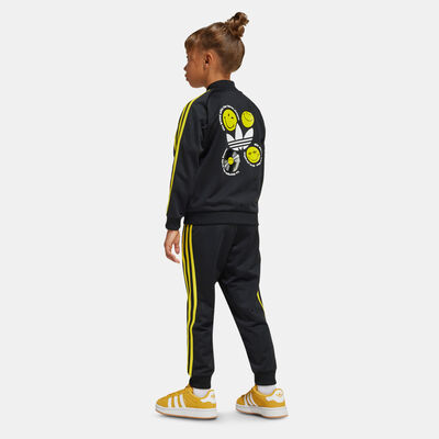 adidas Originals Kids' Smiley World SST Tracksuit Black adidas Originals Kids' Smiley World SST Tracksuit Black
