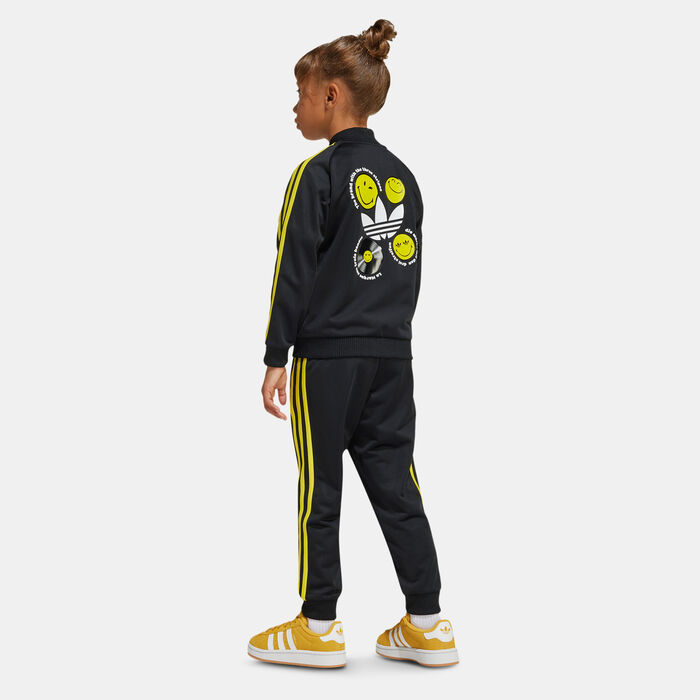 adidas Originals Kids' Smiley World SST Tracksuit Black adidas Originals Kids' Smiley World SST Tracksuit Black image number 1