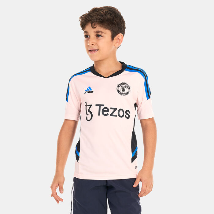 adidas Kids' Manchester United Condivo 22 Training Jersey Pink adidas Kids' Manchester United Condivo 22 Training Jersey Pink image number 0