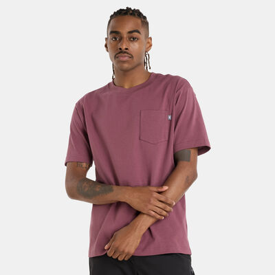 New Balance Men's Athletics Pocket T-Shirt Purple New Balance Men's Athletics Pocket T-Shirt Purple