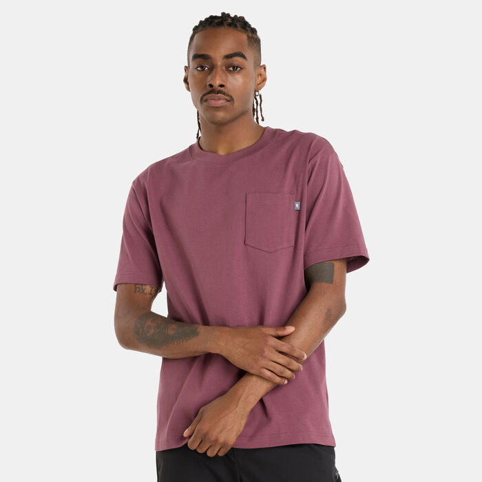 New Balance Men's Athletics Pocket T-Shirt Purple New Balance Men's Athletics Pocket T-Shirt Purple image number 0