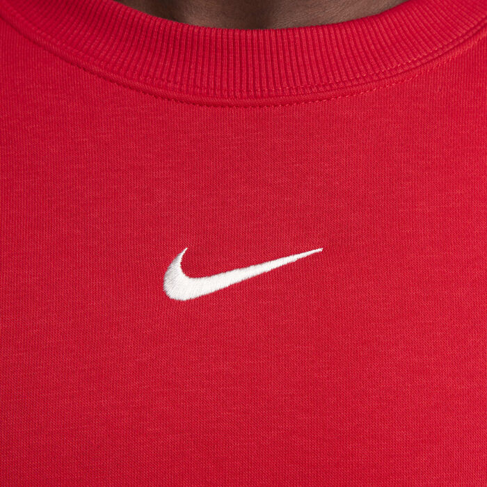 Nike Women's Sportswear Phoenix Fleece Sweatshirt Red Nike Women's Sportswear Phoenix Fleece Sweatshirt Red image number 3