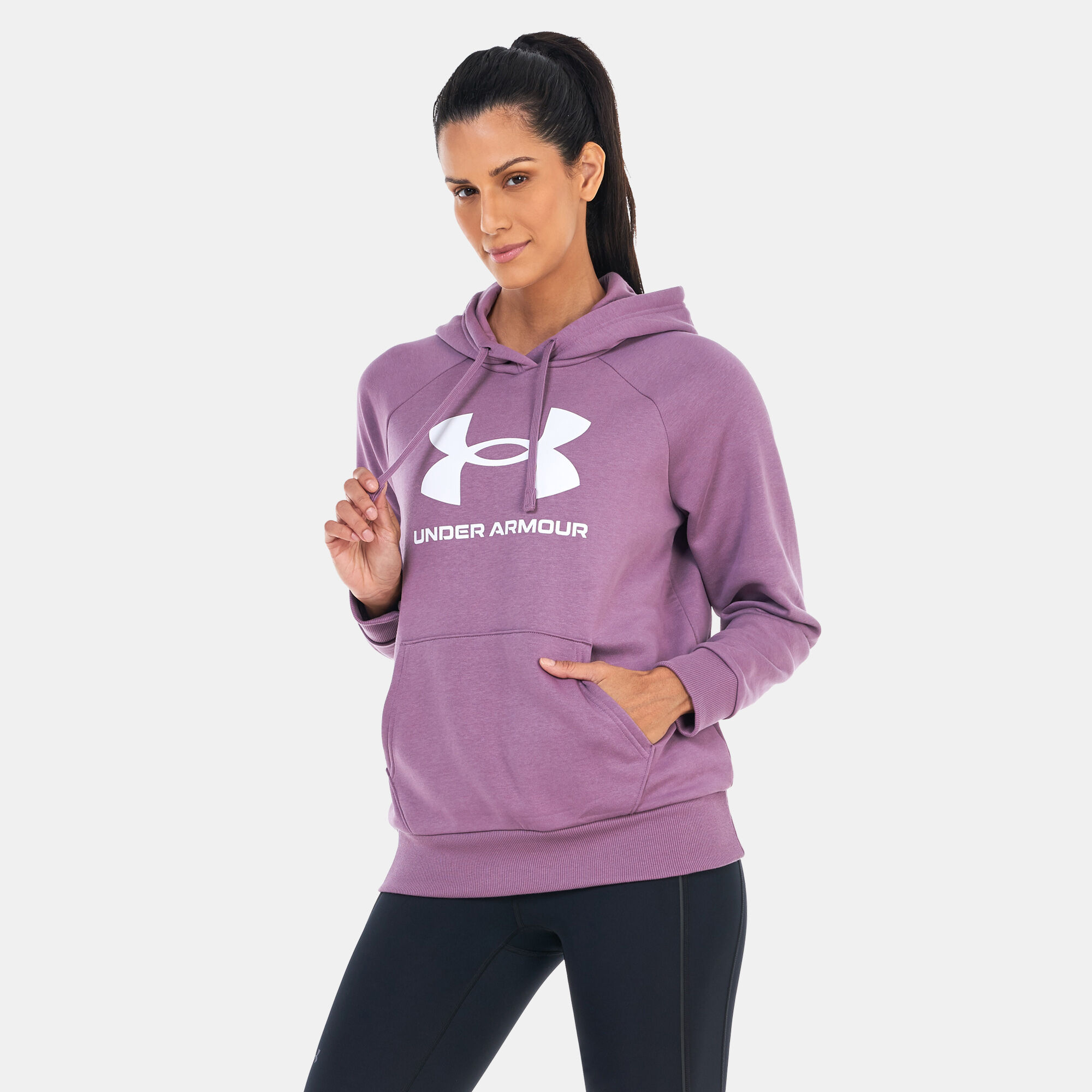 Under armor big logo hoodie on sale