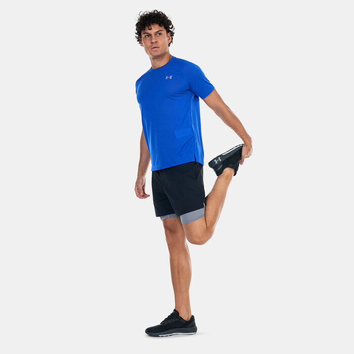 Under Armour Men's Streaker Run T-Shirt Blue image number 2