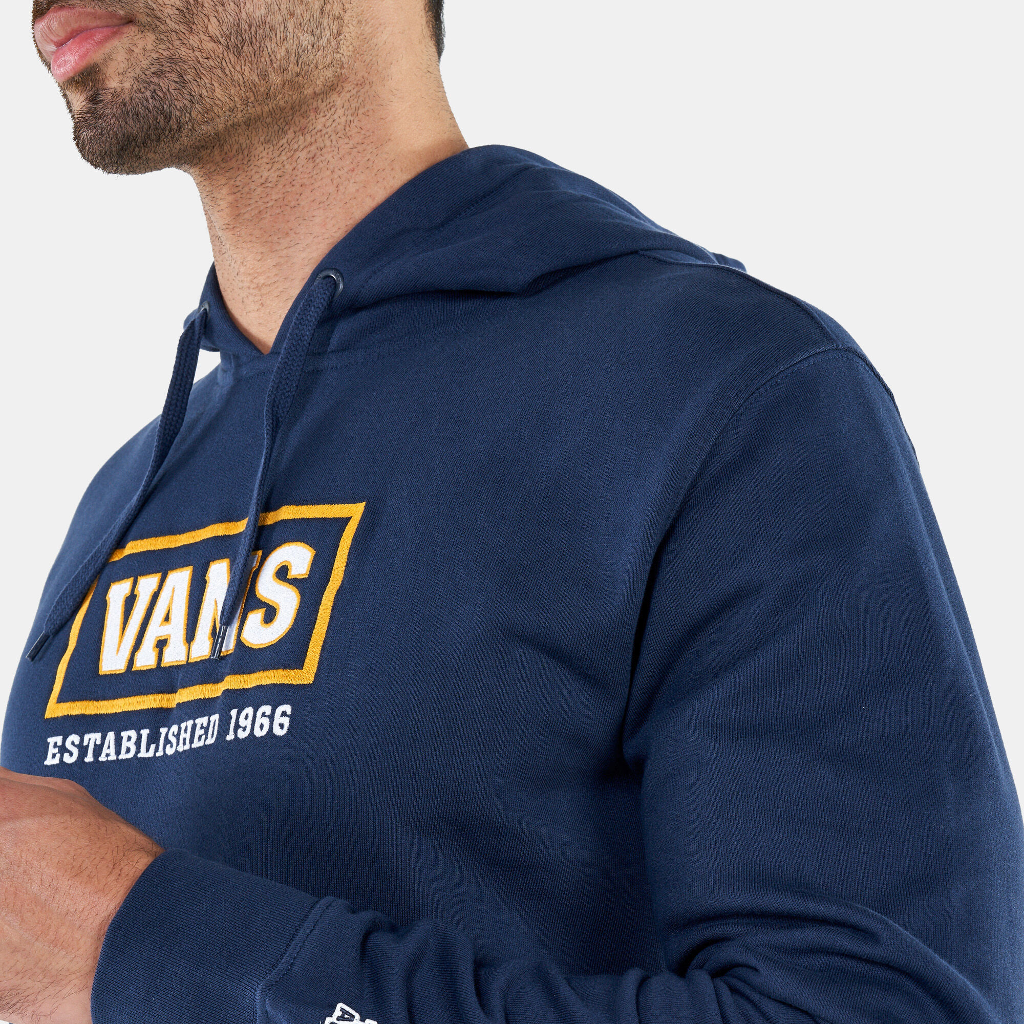 Blue and yellow vans on sale hoodie