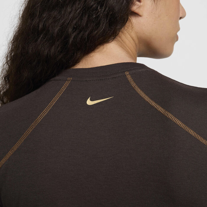 Nike Women's Sportswear Dress Brown Nike Women's Sportswear Dress Brown image number 3