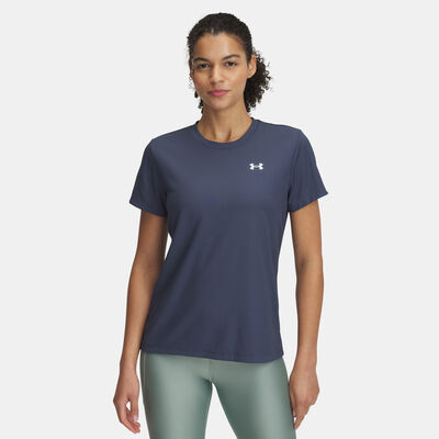 Under Armour Women's UA Tech Ribbed T-Shirt Grey