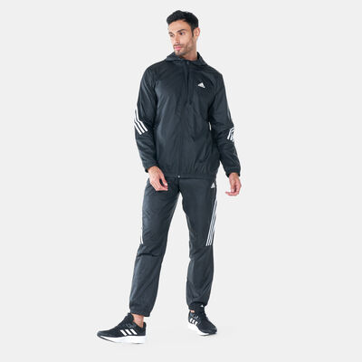 adidas Men's Sportswear Hooded Tracksuit Black