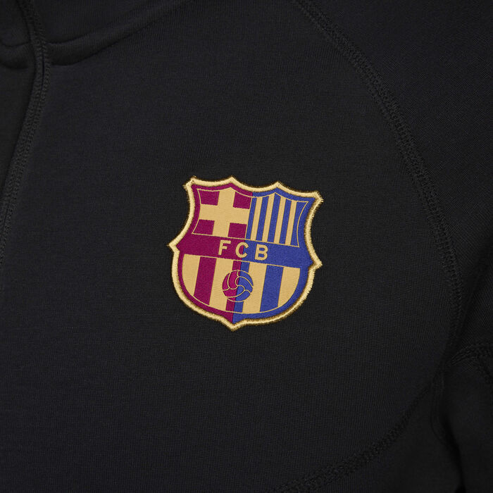 Nike Men's F.C. Barcelona Tech Fleece Windrunner Football Full-Zip Hoodie Black Nike Men's F.C. Barcelona Tech Fleece Windrunner Football Full-Zip Hoodie Black image number 6