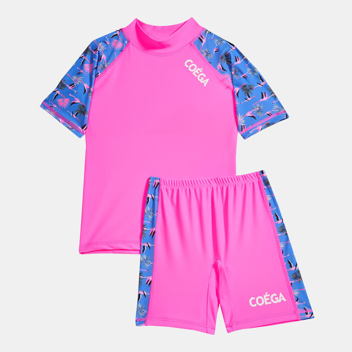 Kids' Flamingo Two-Piece Swimsuit (Older Kids) Kids' Flamingo Two-Piece Swimsuit (Older Kids) image number 0