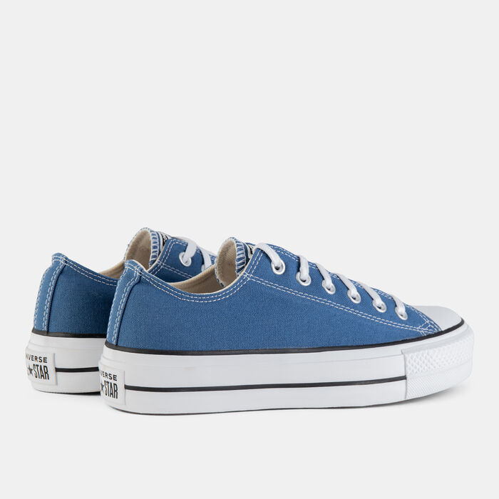 Converse Chuck Taylor All Star Canvas Platform Unisex Shoes Blue Converse Chuck Taylor All Star Canvas Platform Unisex Shoes Blue image number 2